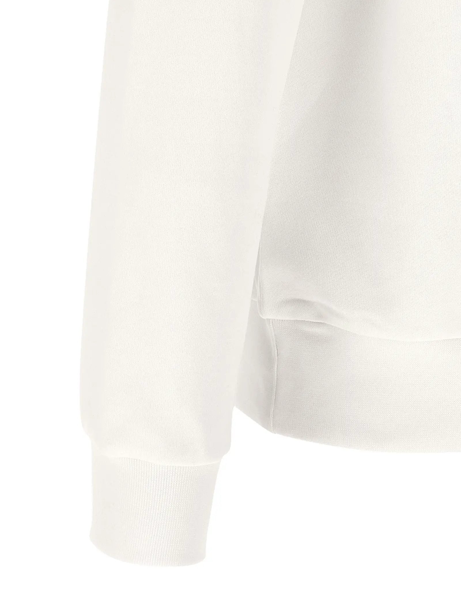 Lacoste White Cotton Sweatshirt