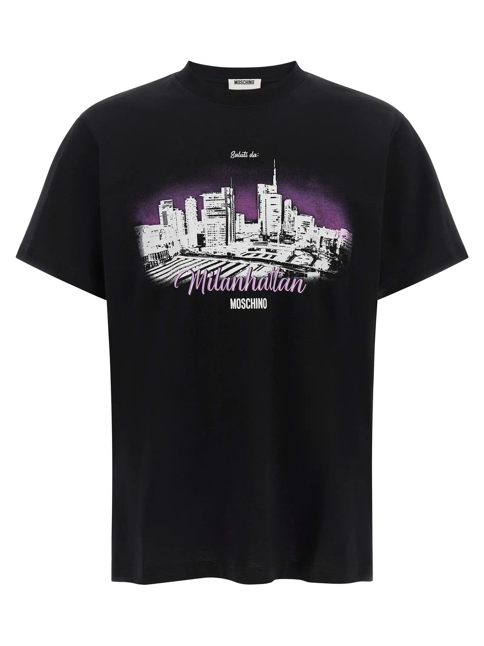 Moschino Black Cotton T-Shirt