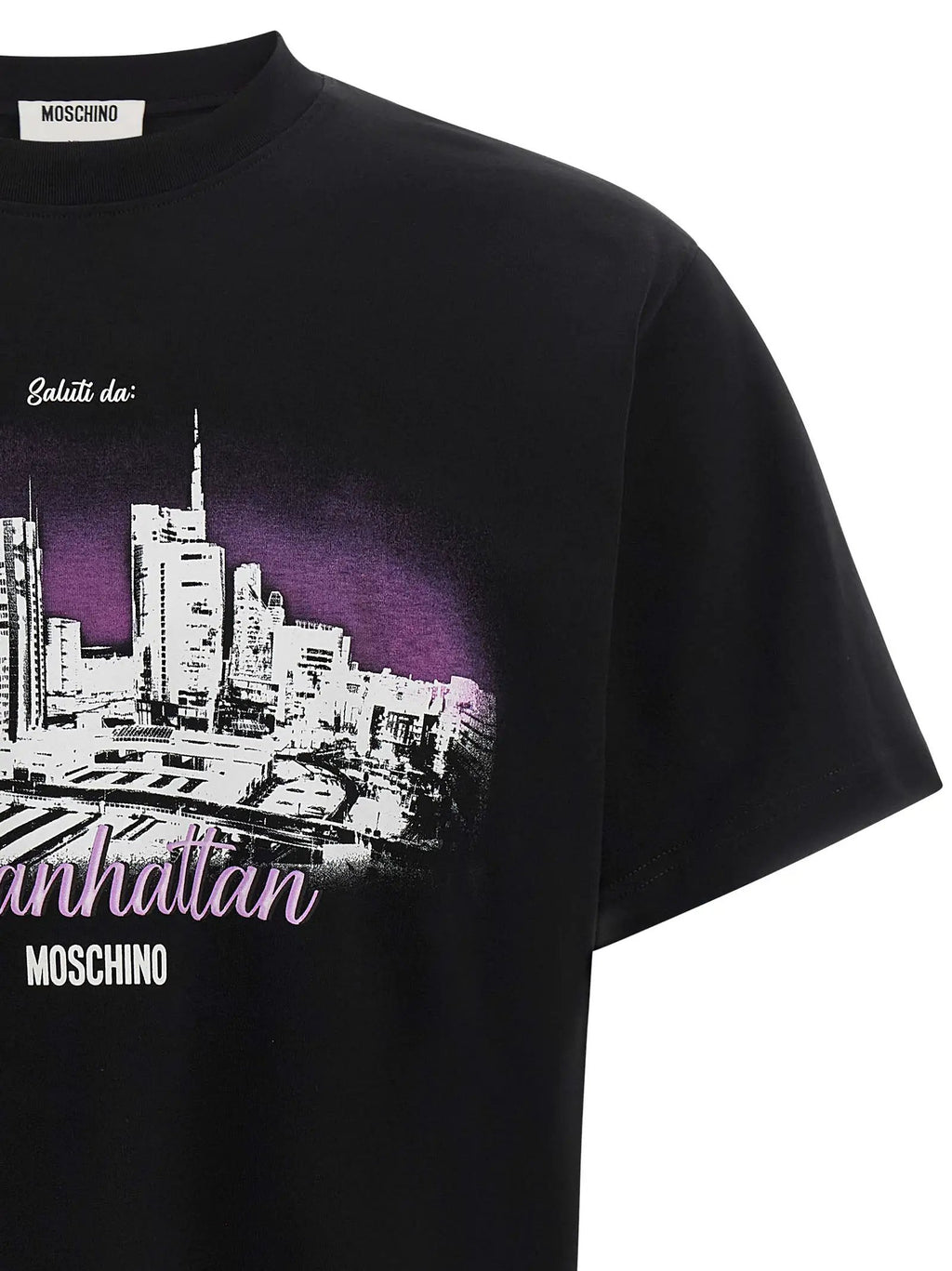 Moschino Black Cotton T-Shirt