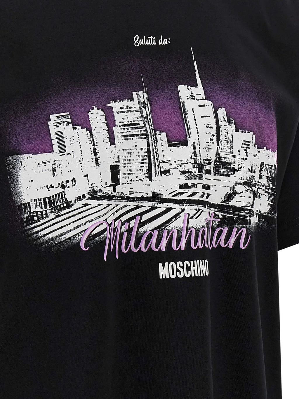 Moschino Black Cotton T-Shirt