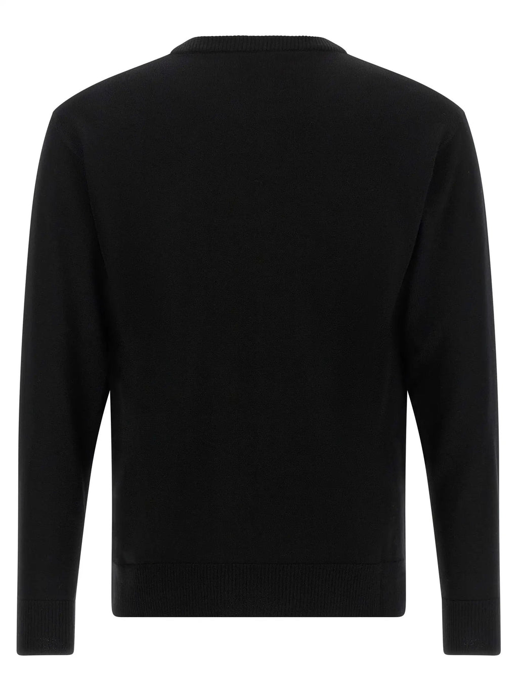 Moschino Black Virgin Wool Cardigan