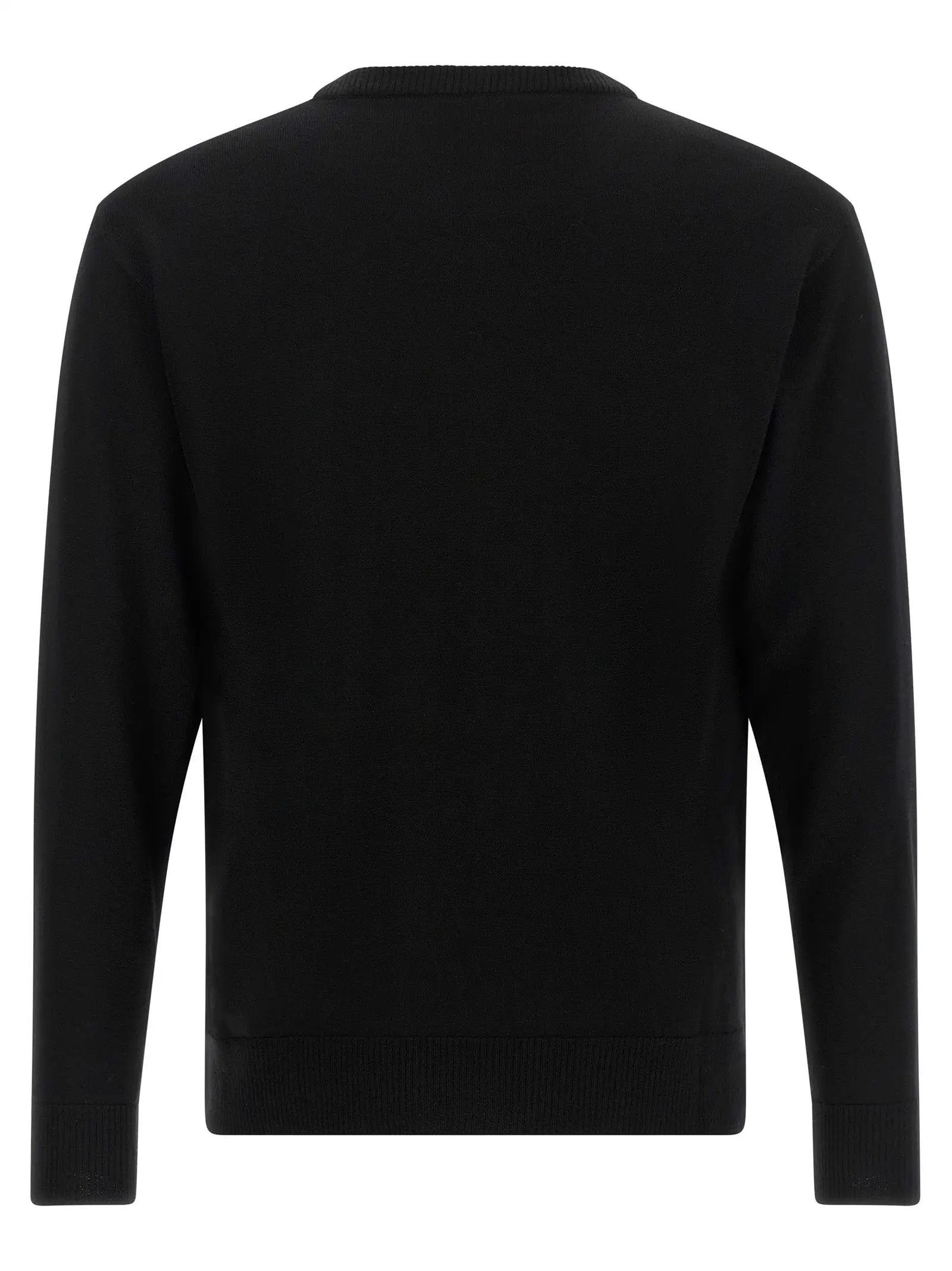 Moschino Black Virgin Wool Cardigan