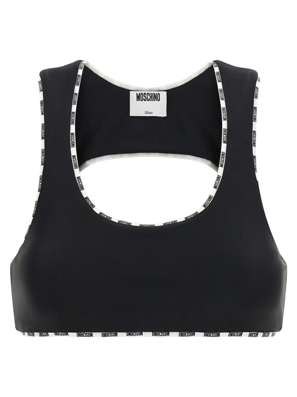 Moschino Bicolor Polyamide Sport Bra