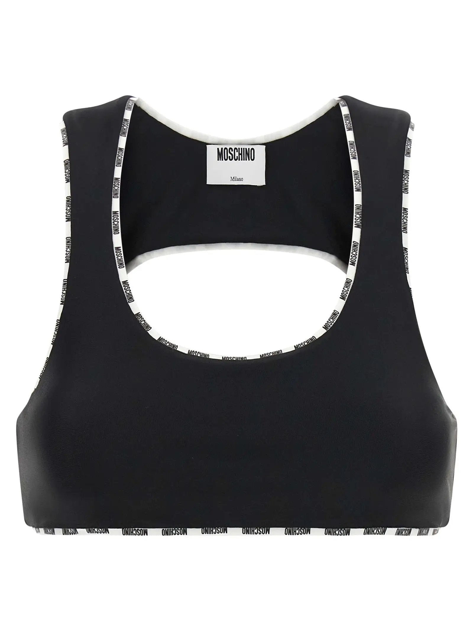 Moschino Bicolor Polyamide Sport Bra