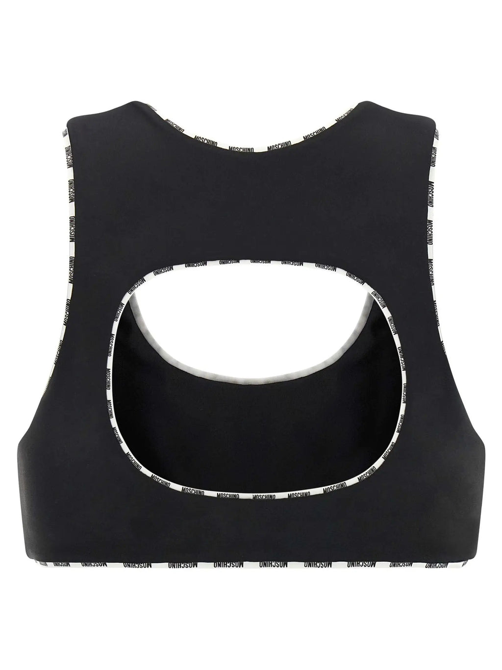Moschino Bicolor Polyamide Sport Bra