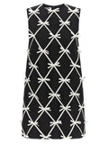 Moschino Bicolor Virgin Wool Short Dress