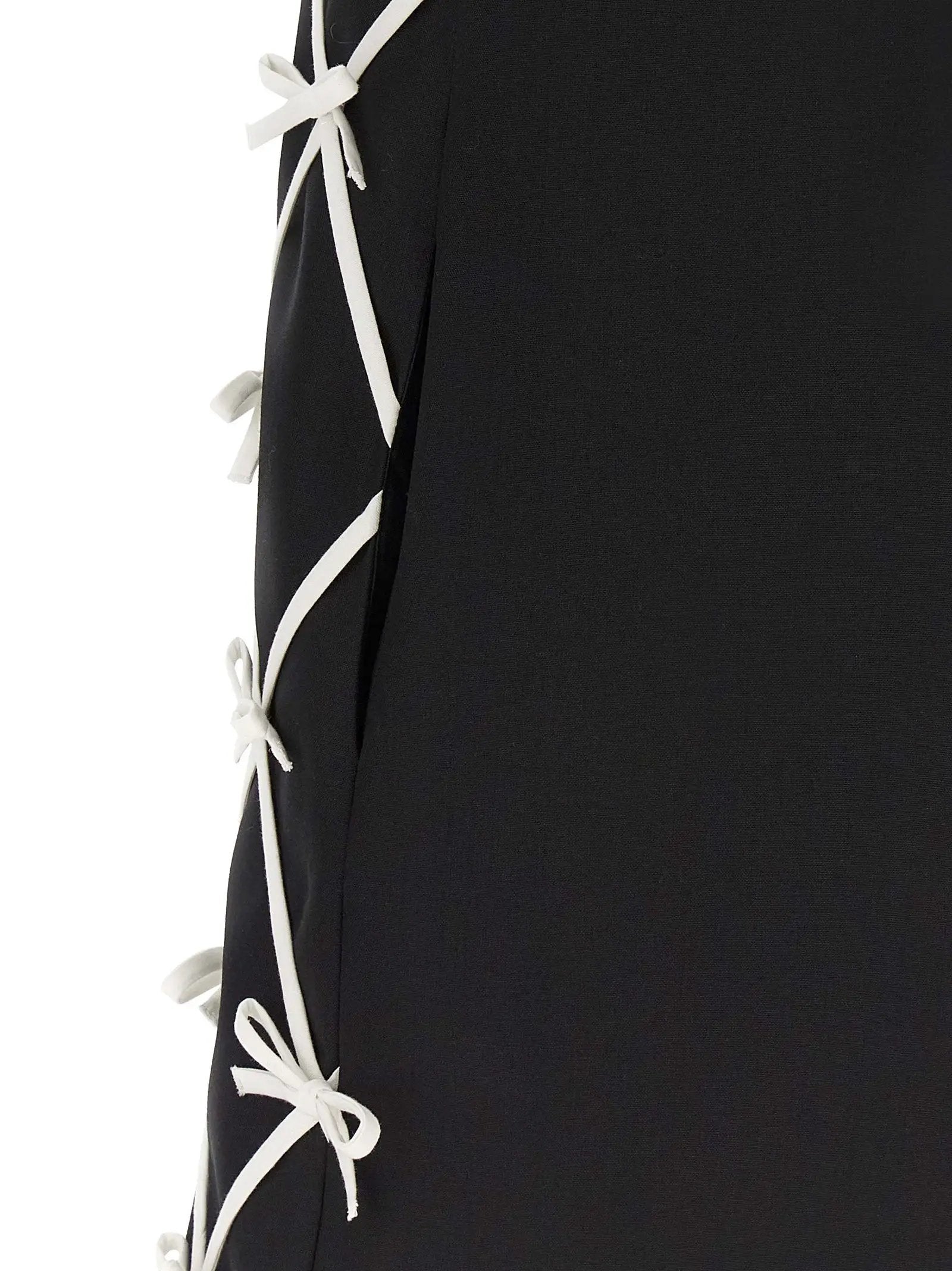 Moschino Bicolor Virgin Wool Short Dress