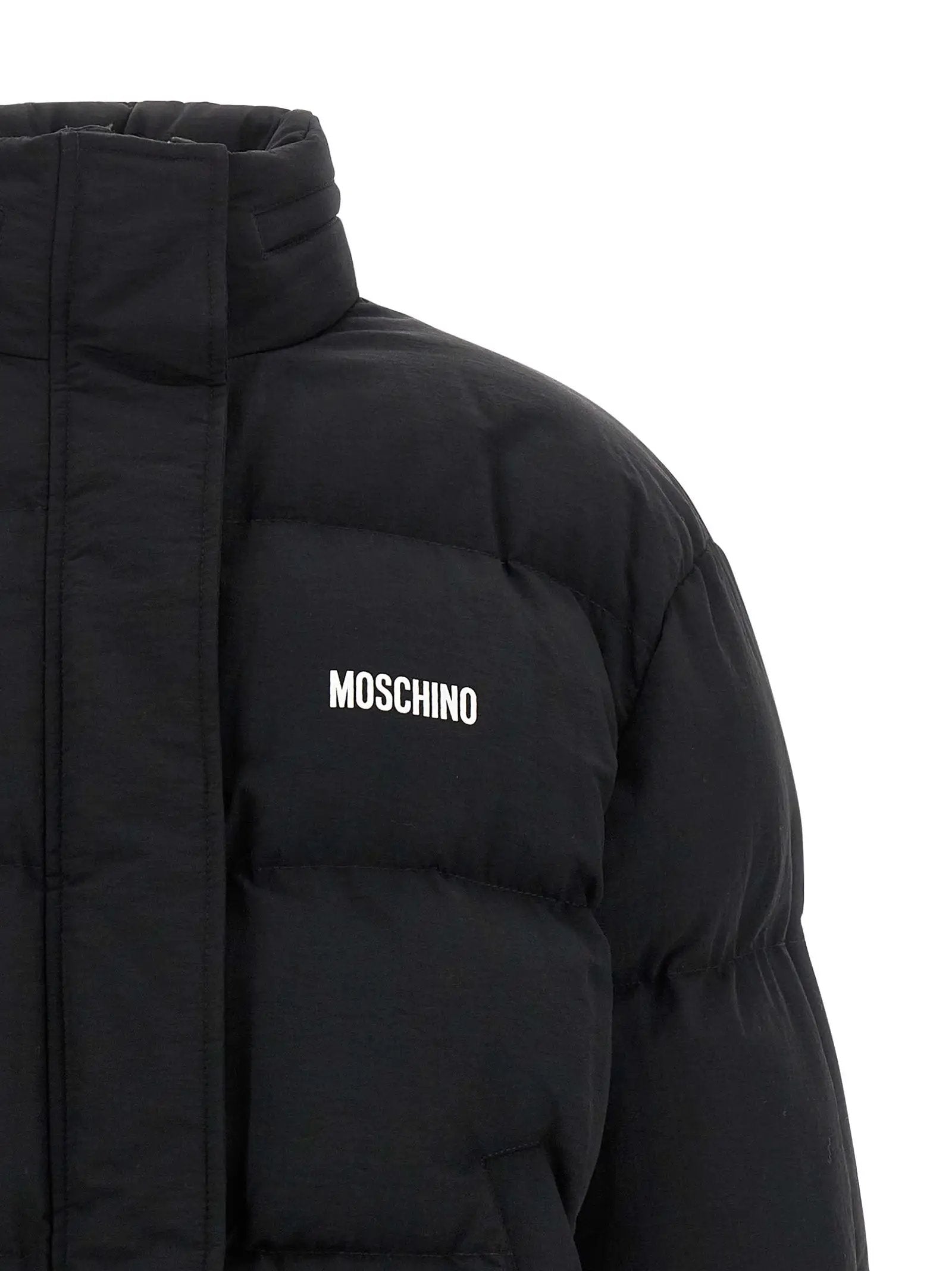 Moschino Black Polyamide Bomber