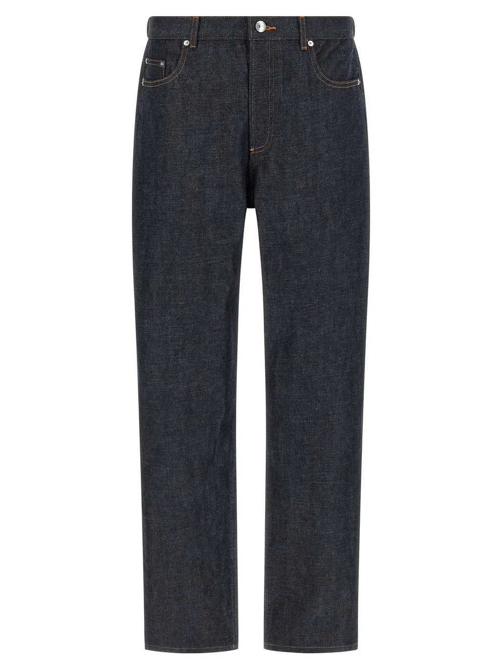 A.P.C. Blue Cotton Relaxed Fit Jeans