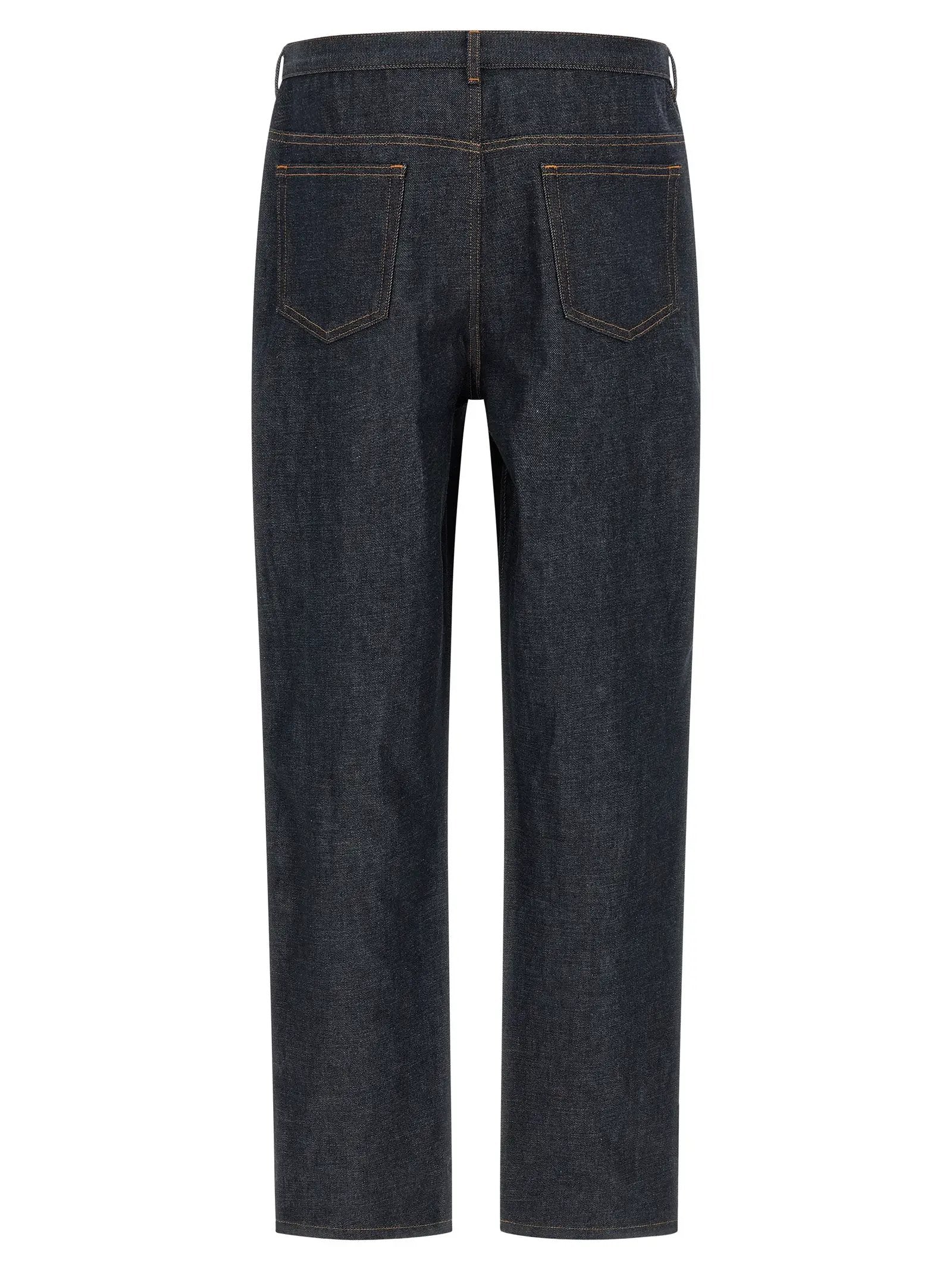 A.P.C. Blue Cotton Relaxed Fit Jeans