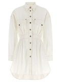 Versace White Cotton Short Dress