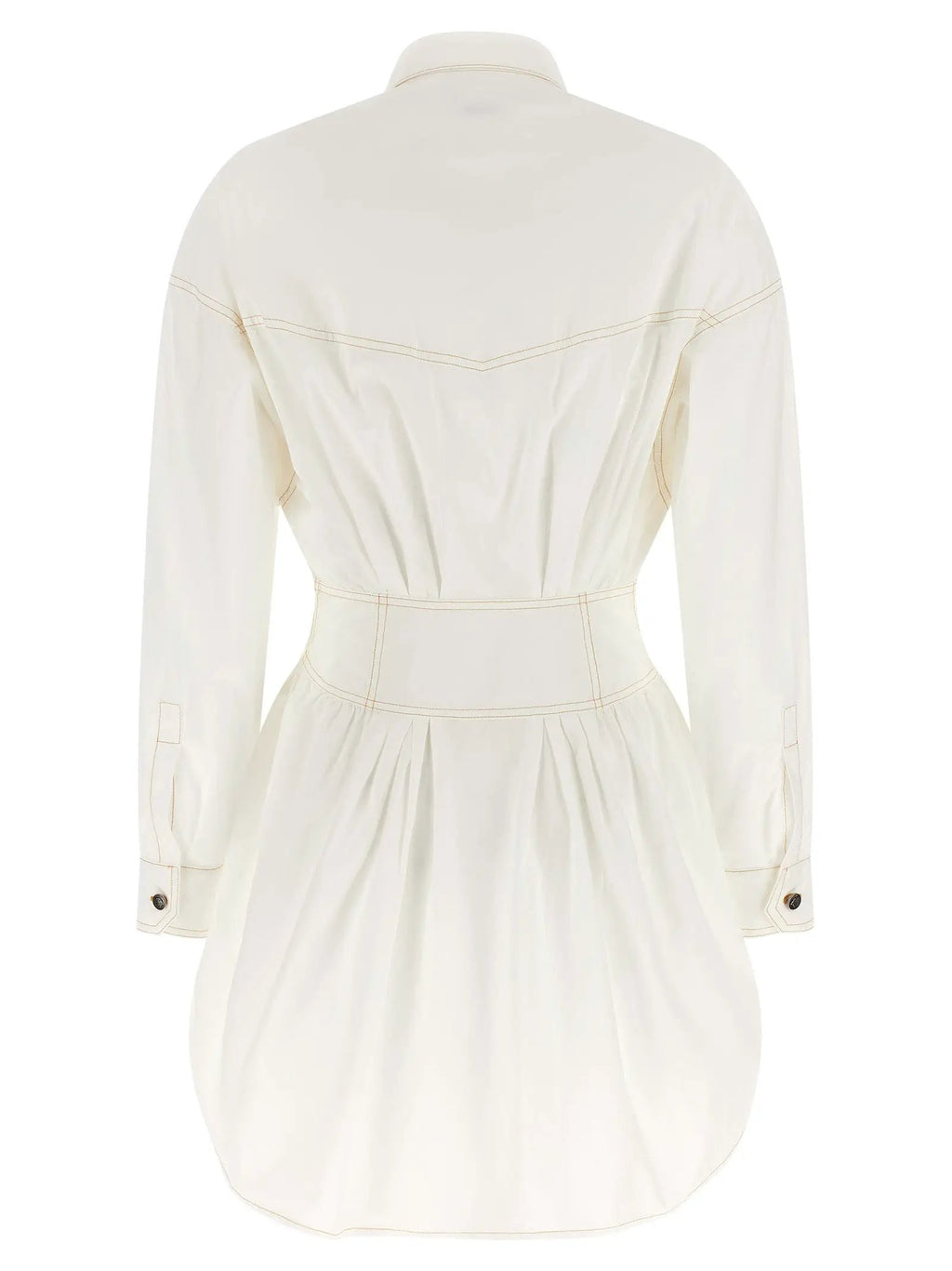 Versace White Cotton Short Dress