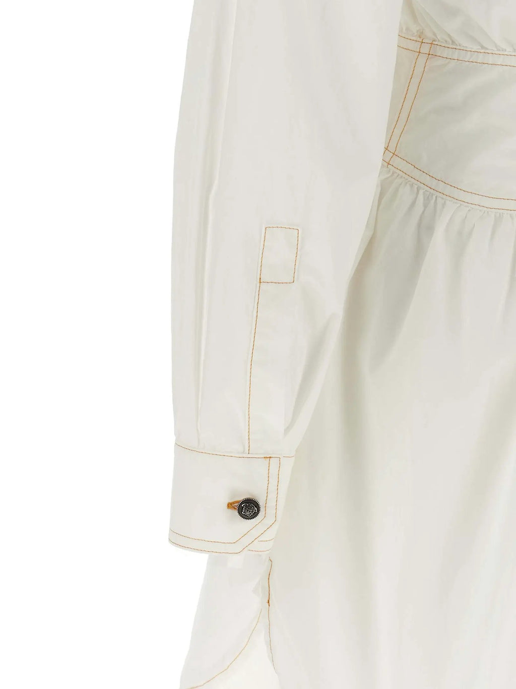 Versace White Cotton Short Dress