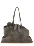 Le sac porté épaule The Attico en cuir de vachette gris