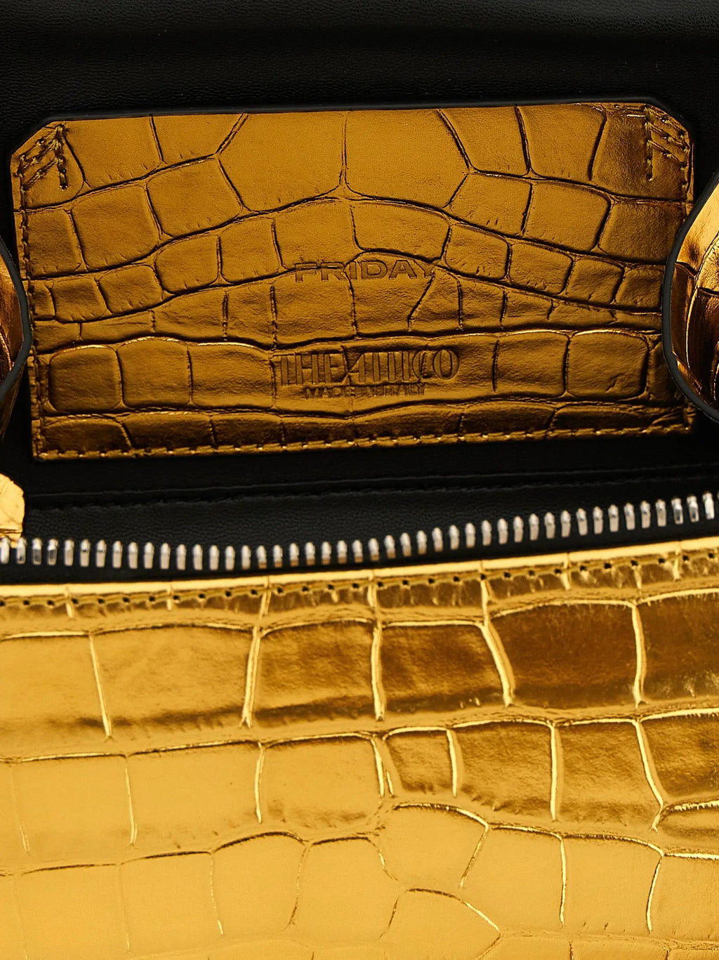 The Attico Gold Bovine Leather Handbag
