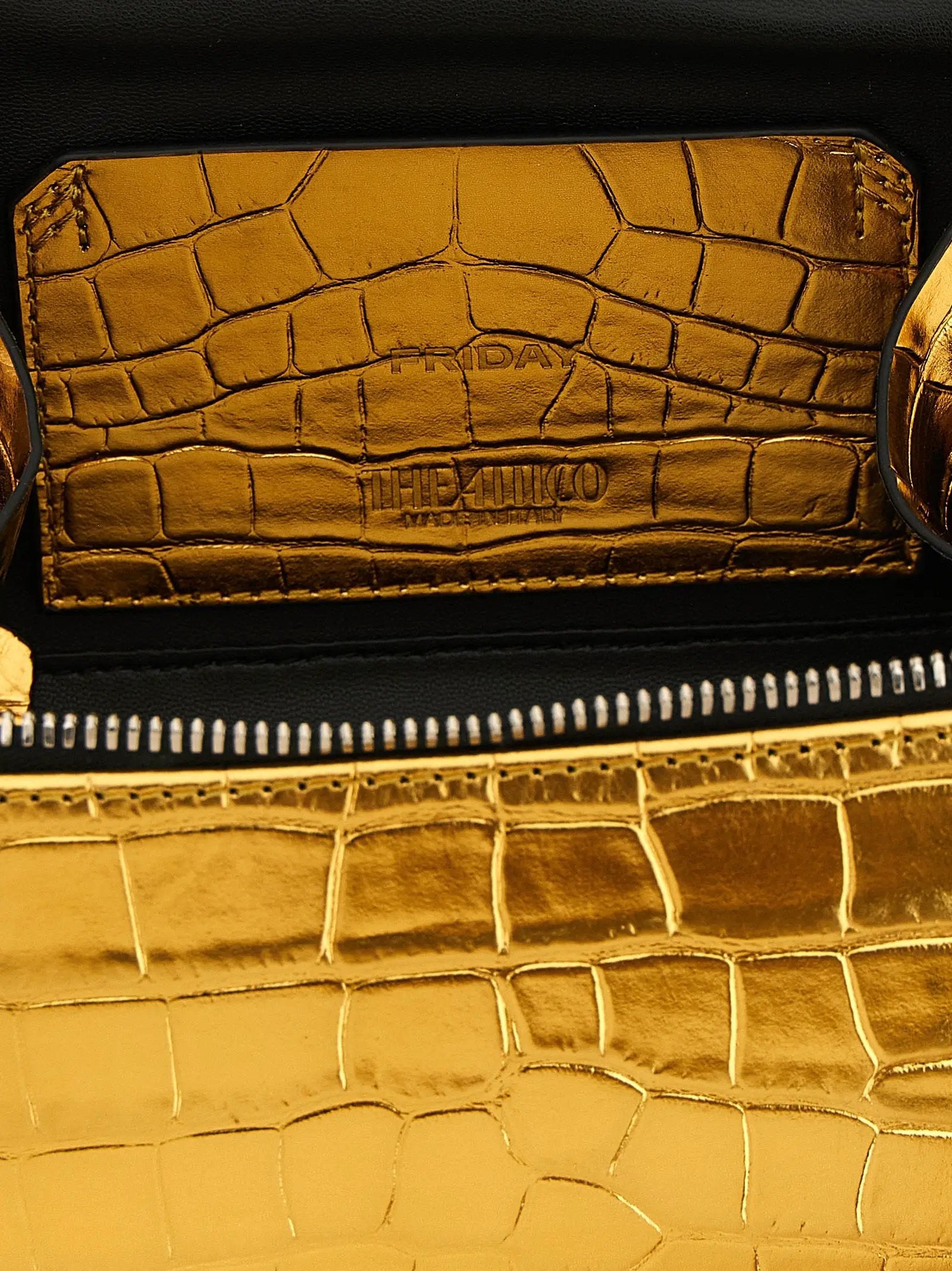 The Attico Gold Bovine Leather Handbag