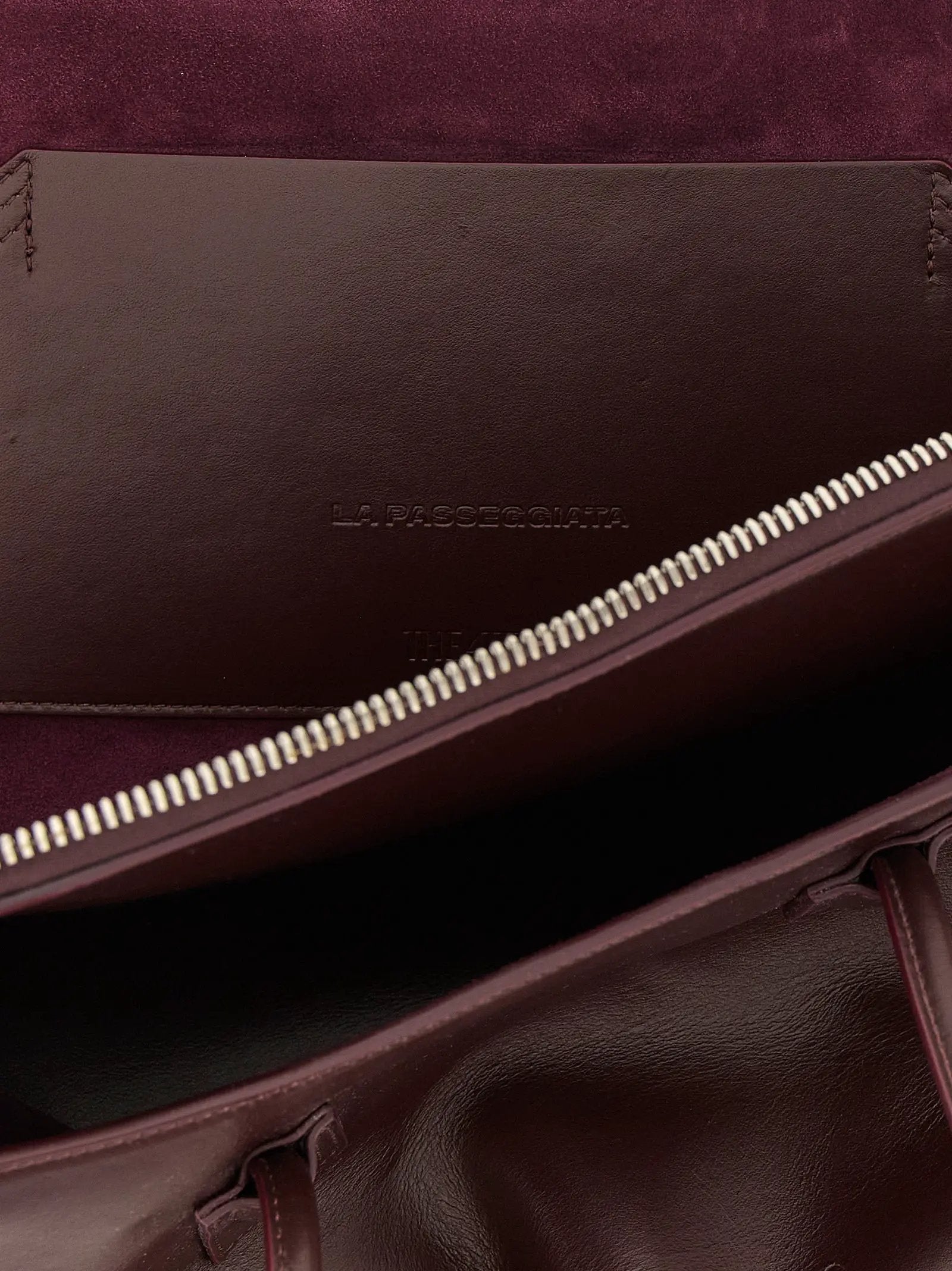 The Attico Purple Bovine Leather Shoulder Bag