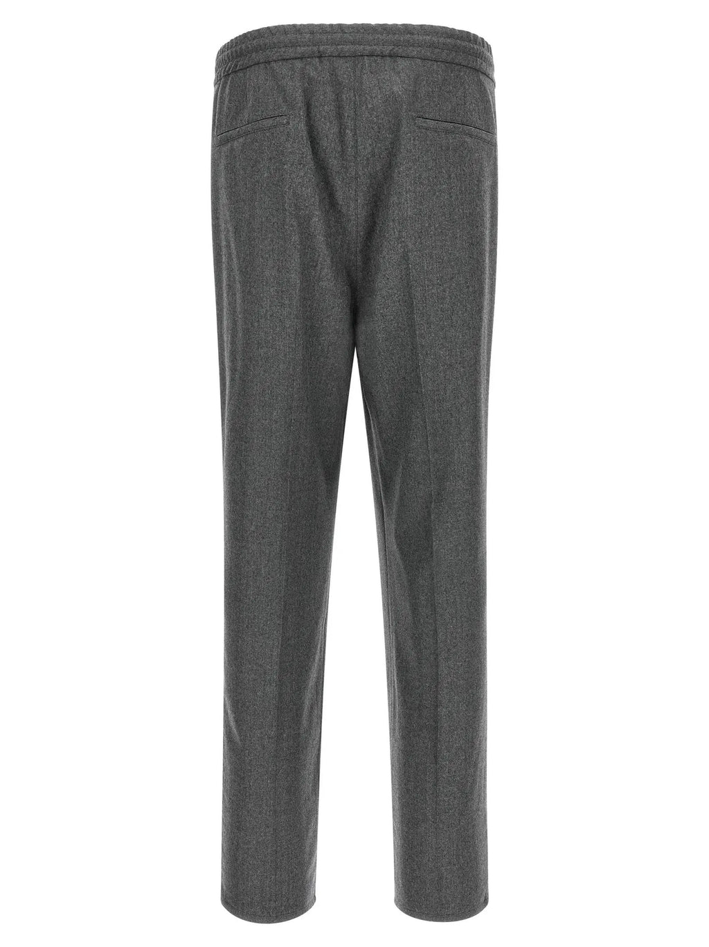 Brunello Cucinelli Gray Virgin Wool Casual Pants