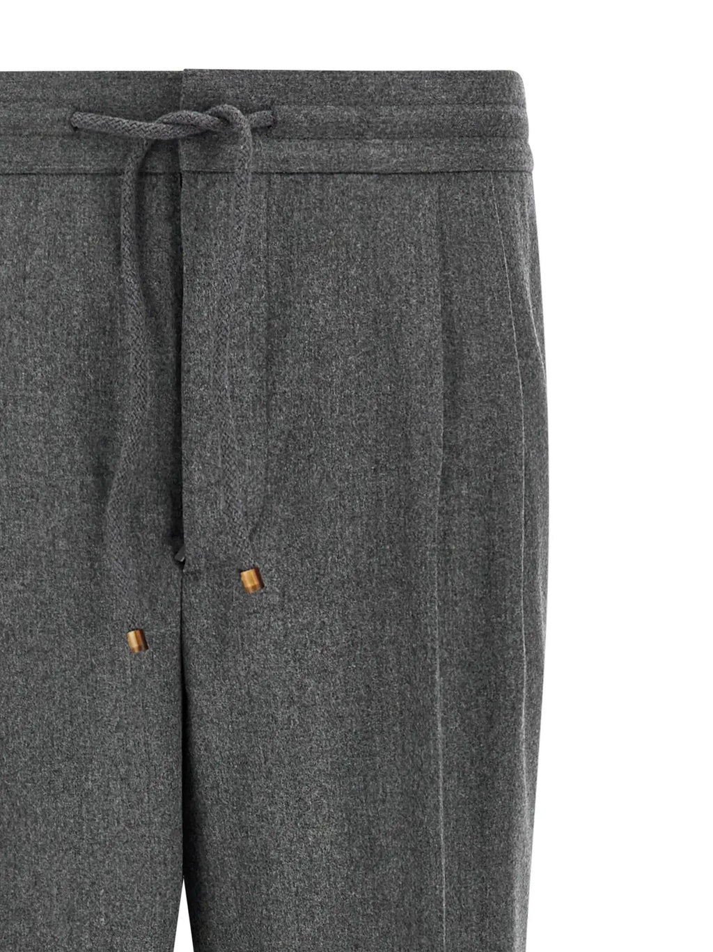 Brunello Cucinelli Gray Virgin Wool Casual Pants