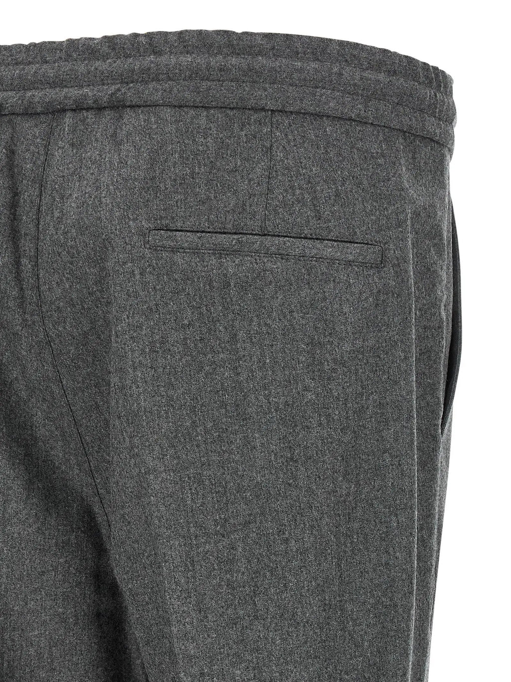 Brunello Cucinelli Gray Virgin Wool Casual Pants