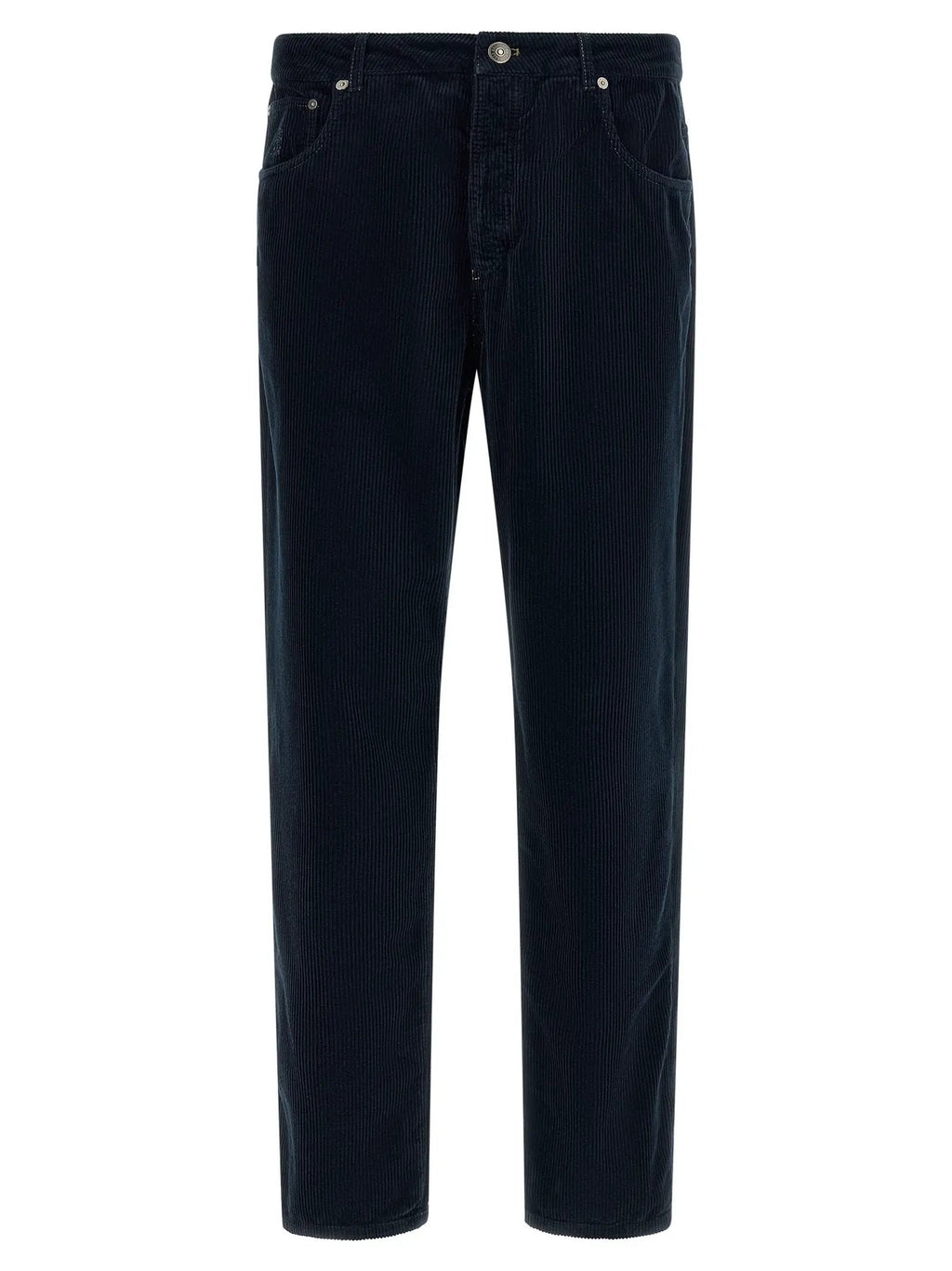Brunello Cucinelli Blue Cotton Casual Pants