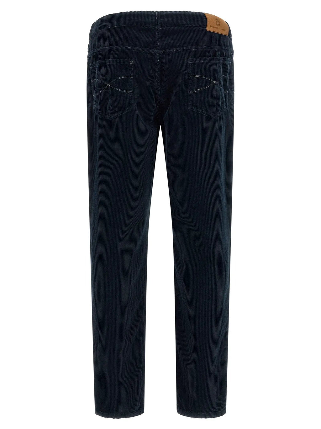 Brunello Cucinelli Blue Cotton Casual Pants