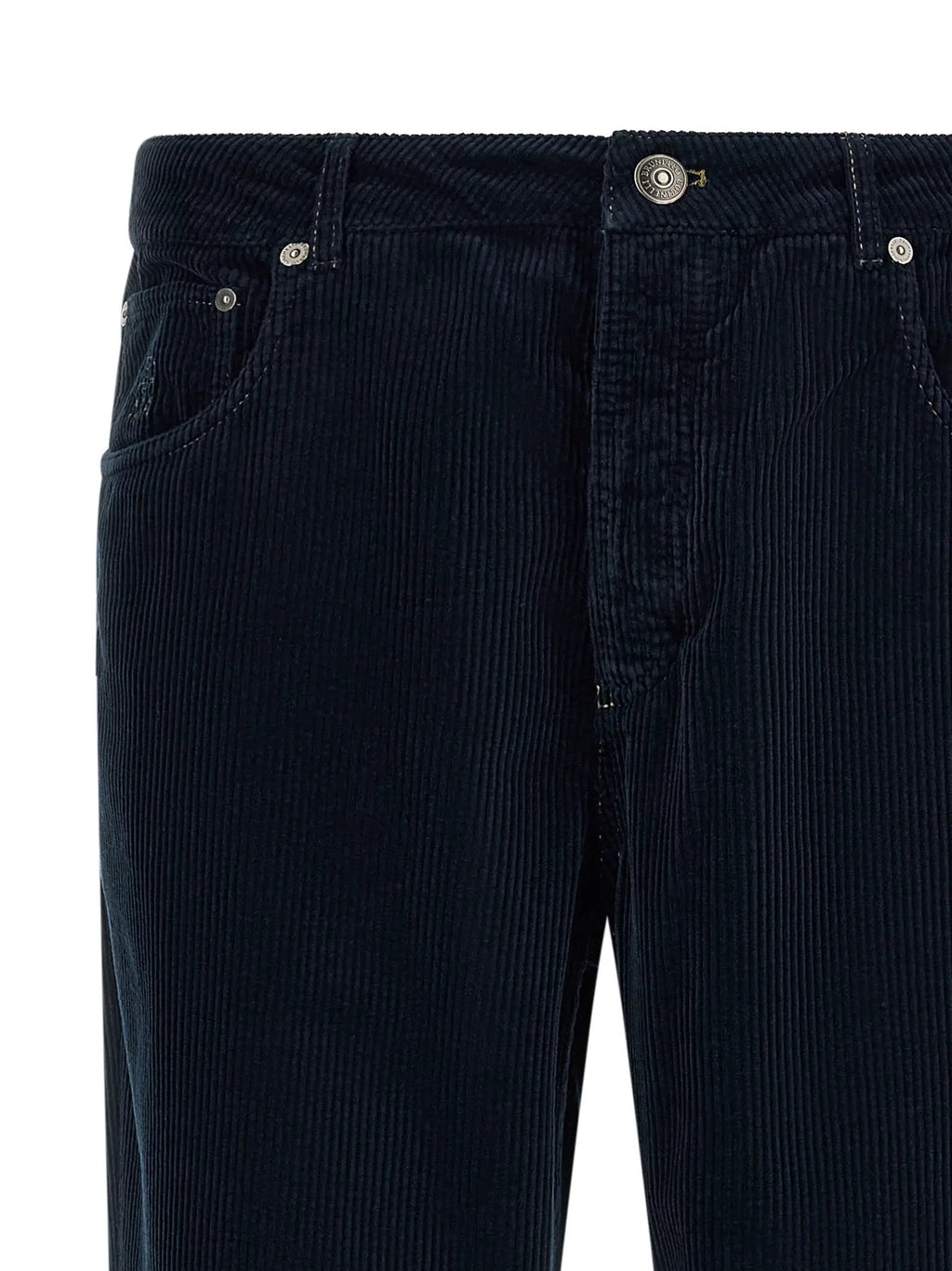Brunello Cucinelli Blue Cotton Casual Pants