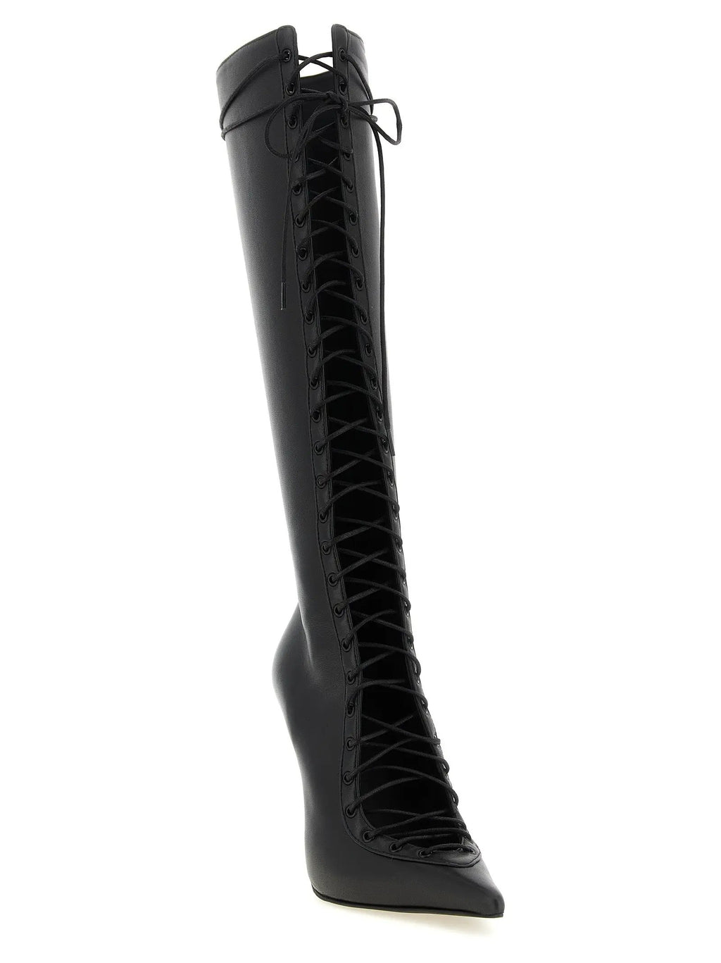 LE SILLA Cuissardes en cuir d'agneau noir