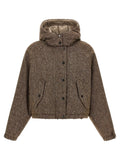 Veste longue Brunello Cucinelli marron en laine vierge
