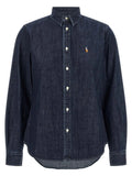 Polo Ralph Lauren Blue Cotton Blouse