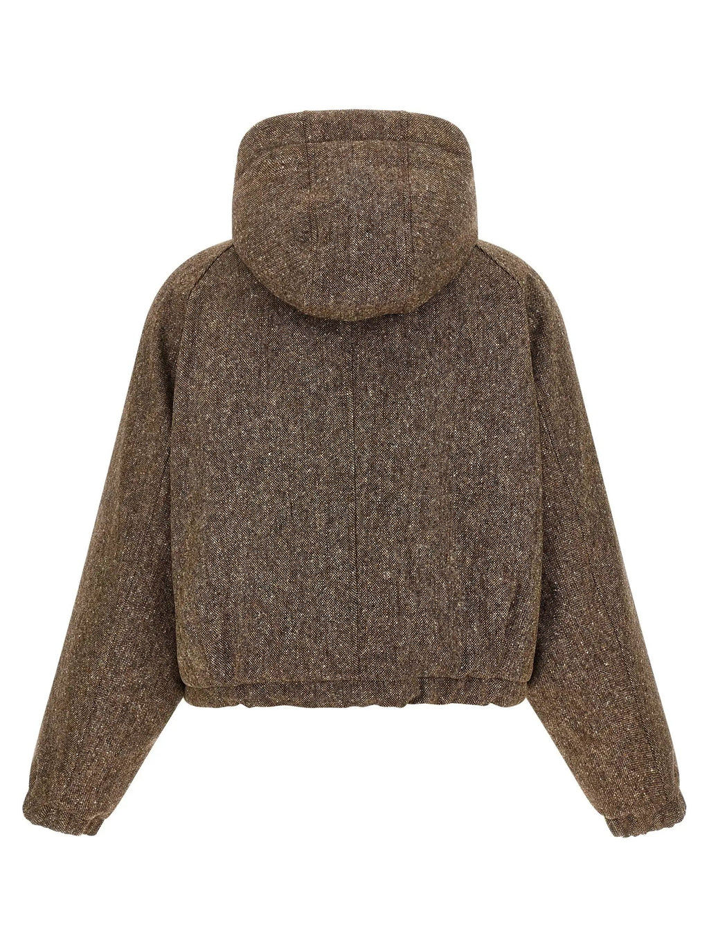 Veste longue Brunello Cucinelli marron en laine vierge