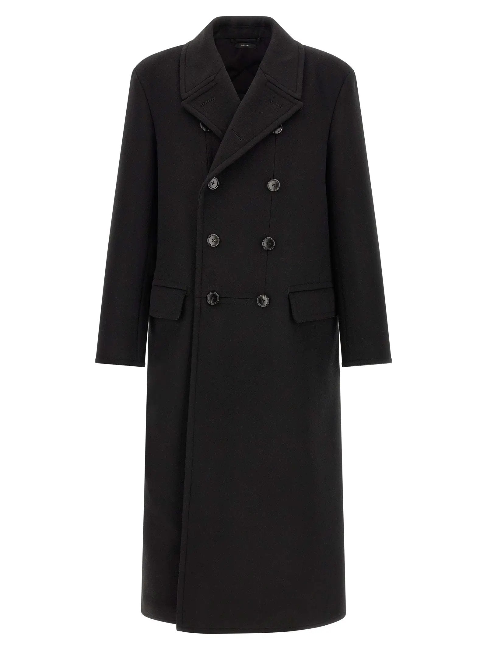 Tom Ford Black Virgin Wool Coat