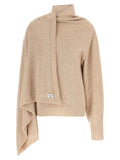 The Attico Beige Cashmere Cardigan