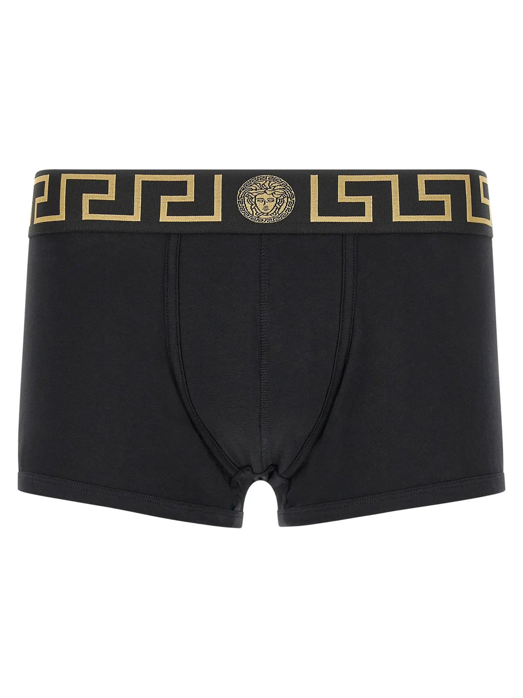 Caleçons boxeurs en coton noir Versace