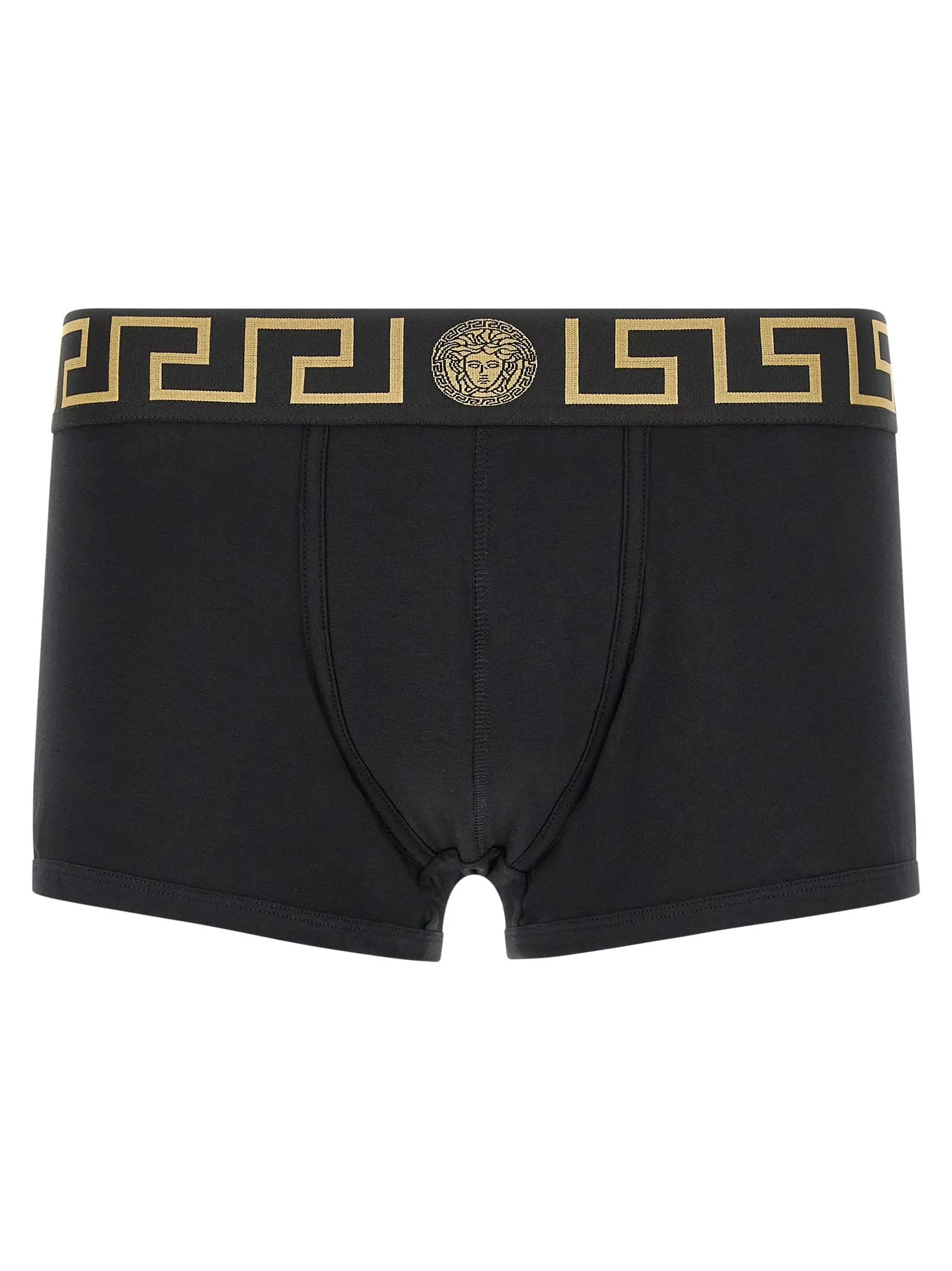 Caleçons boxeurs en coton noir Versace