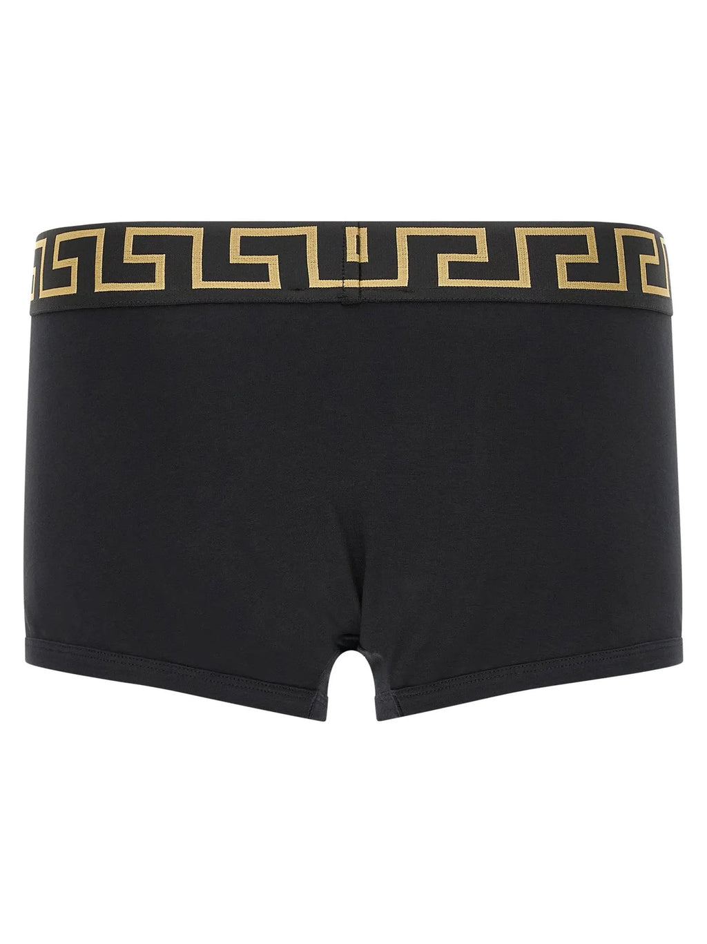 Caleçons boxeurs en coton noir Versace