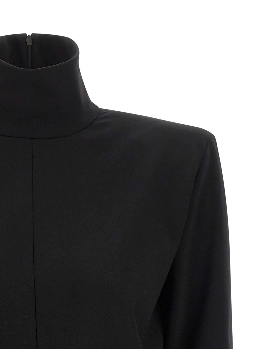 The Attico Black Viscose Short Dress