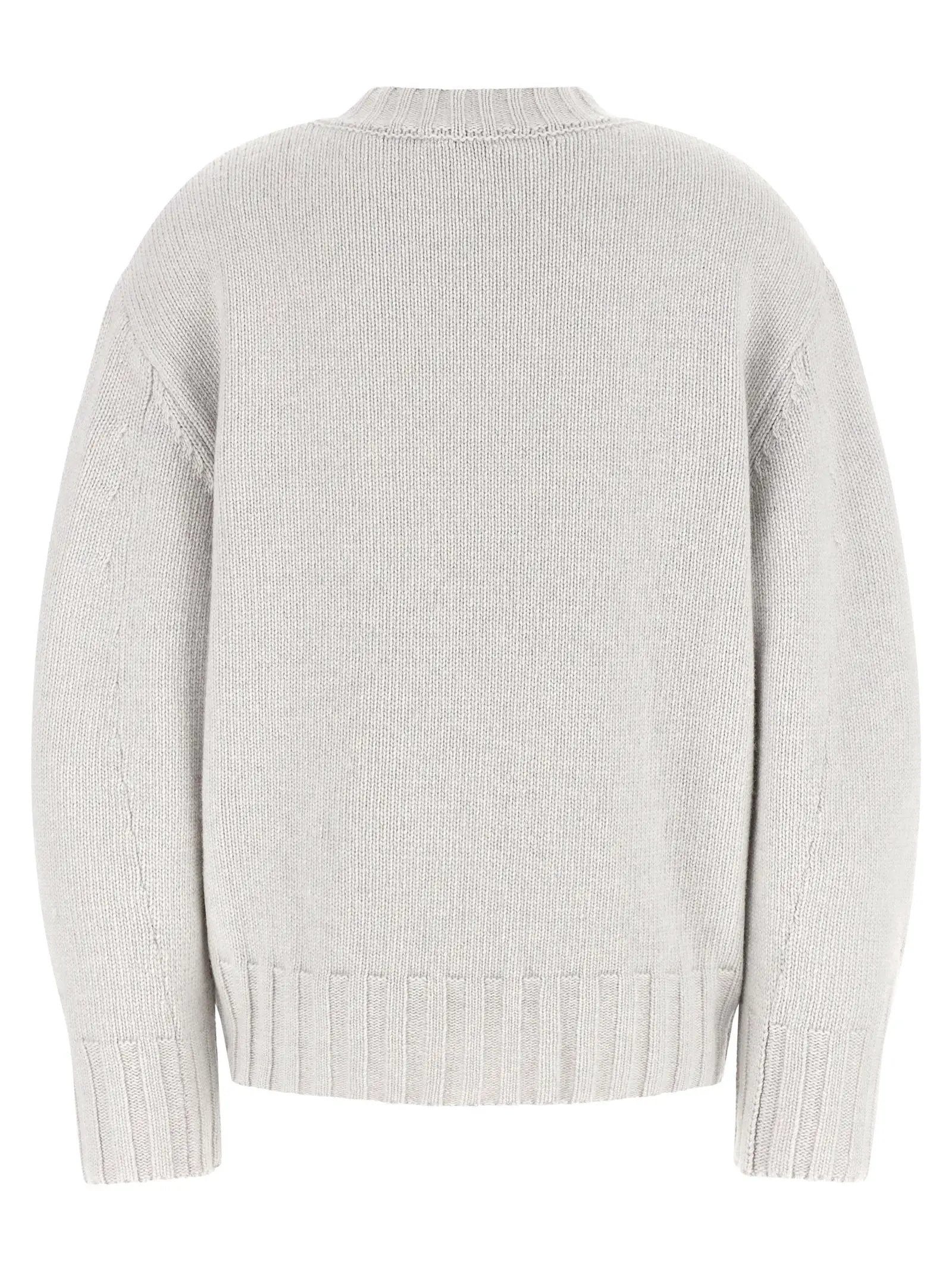 Le cardigan The Attico en laine vierge grise