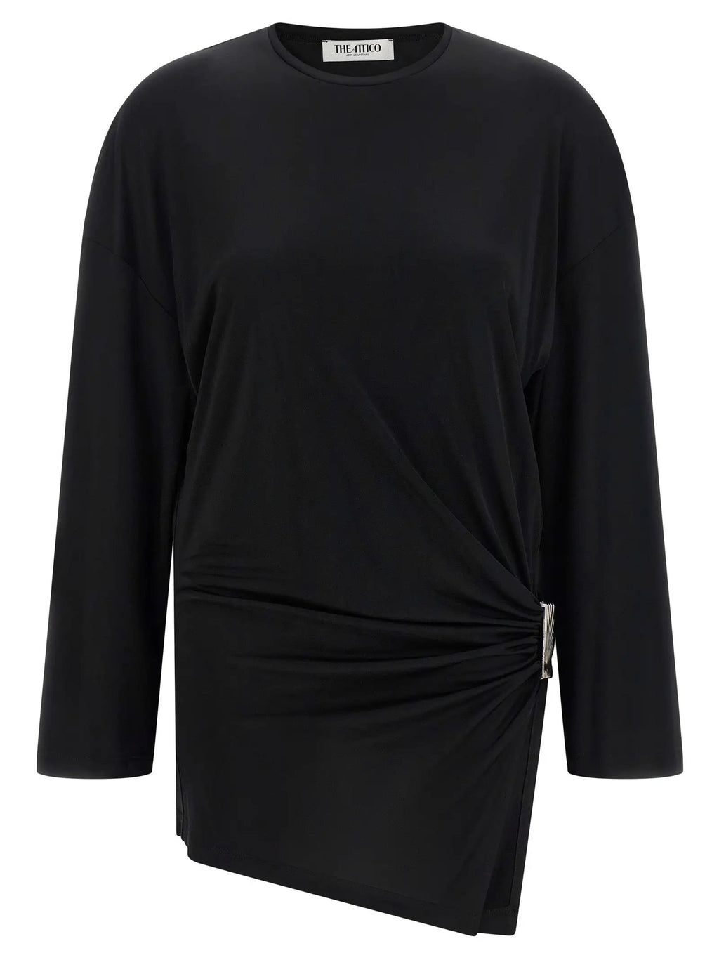 La robe courte noire en viscose The Attico