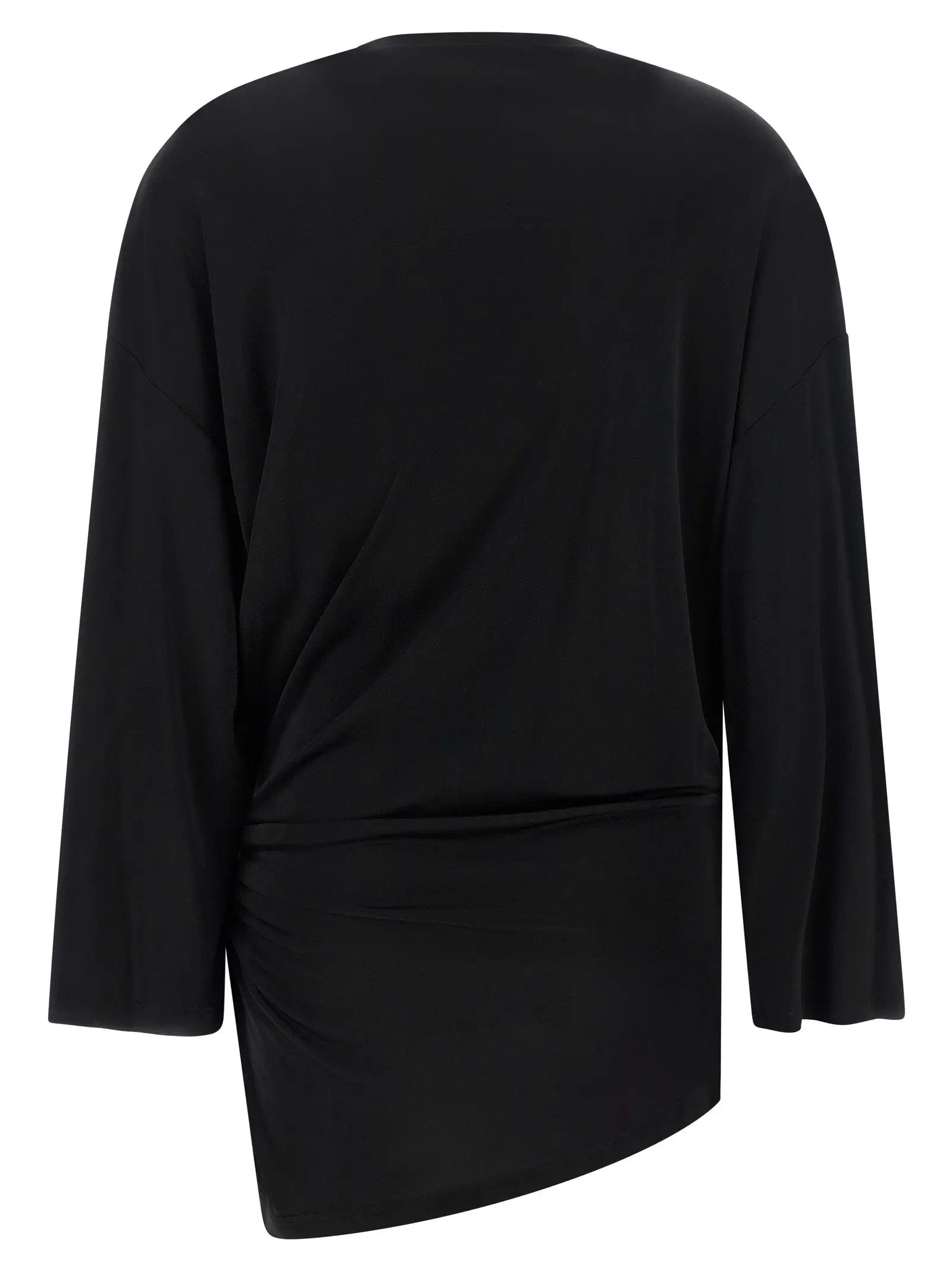 La robe courte noire en viscose The Attico