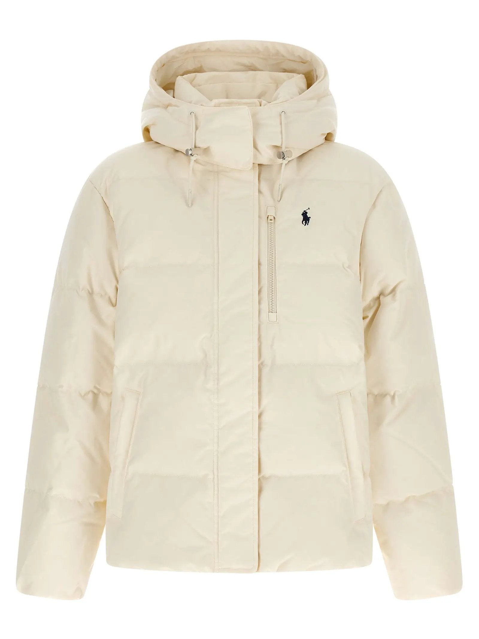 Veste longue en polyester blanc Polo Ralph Lauren
