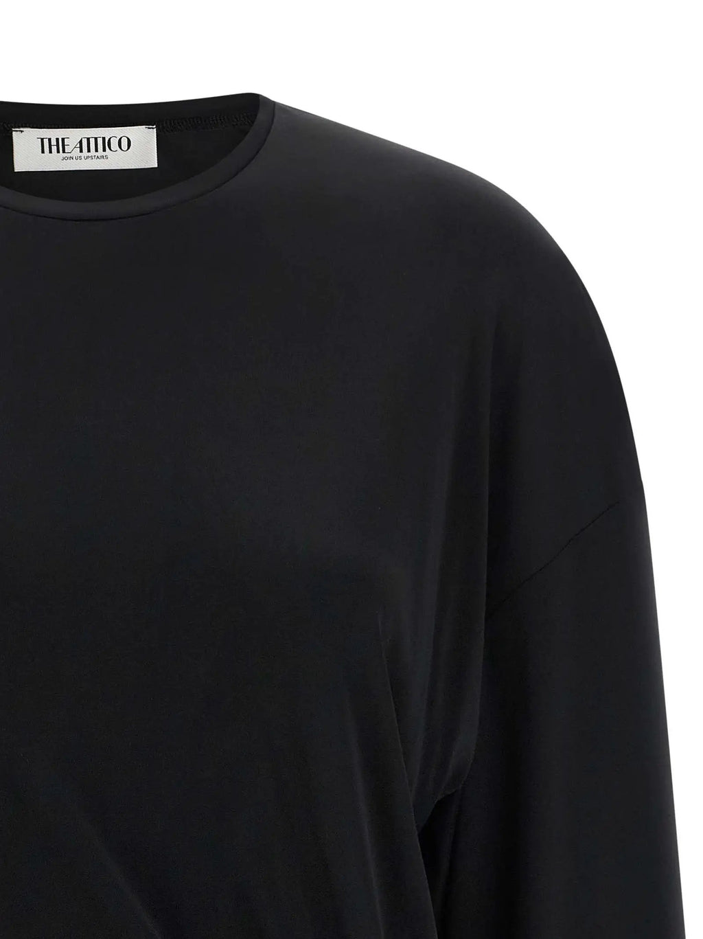 La robe courte noire en viscose The Attico