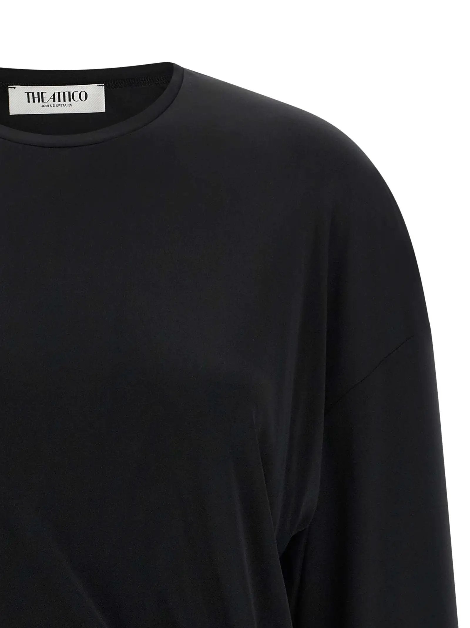 La robe courte noire en viscose The Attico
