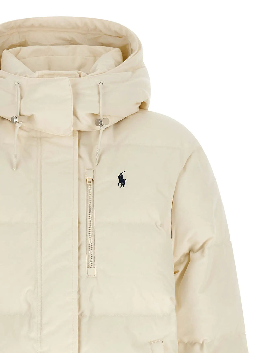 Veste longue en polyester blanc Polo Ralph Lauren