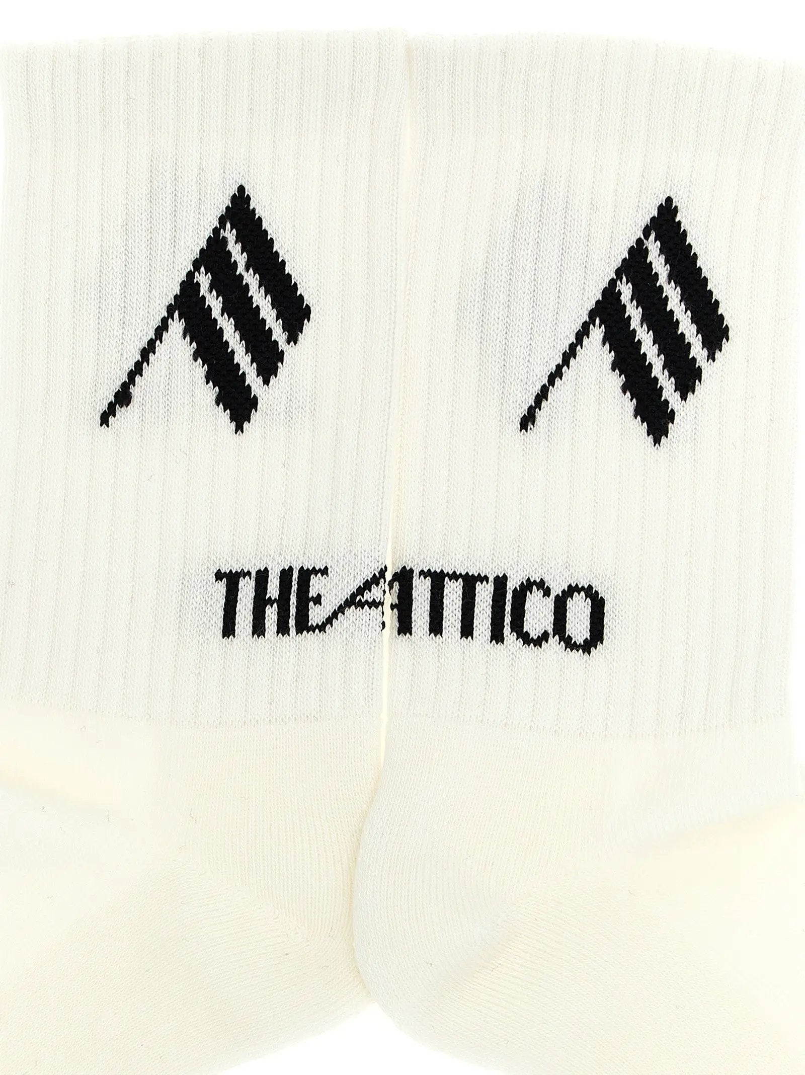 The Attico Bicolor Cotton Socks