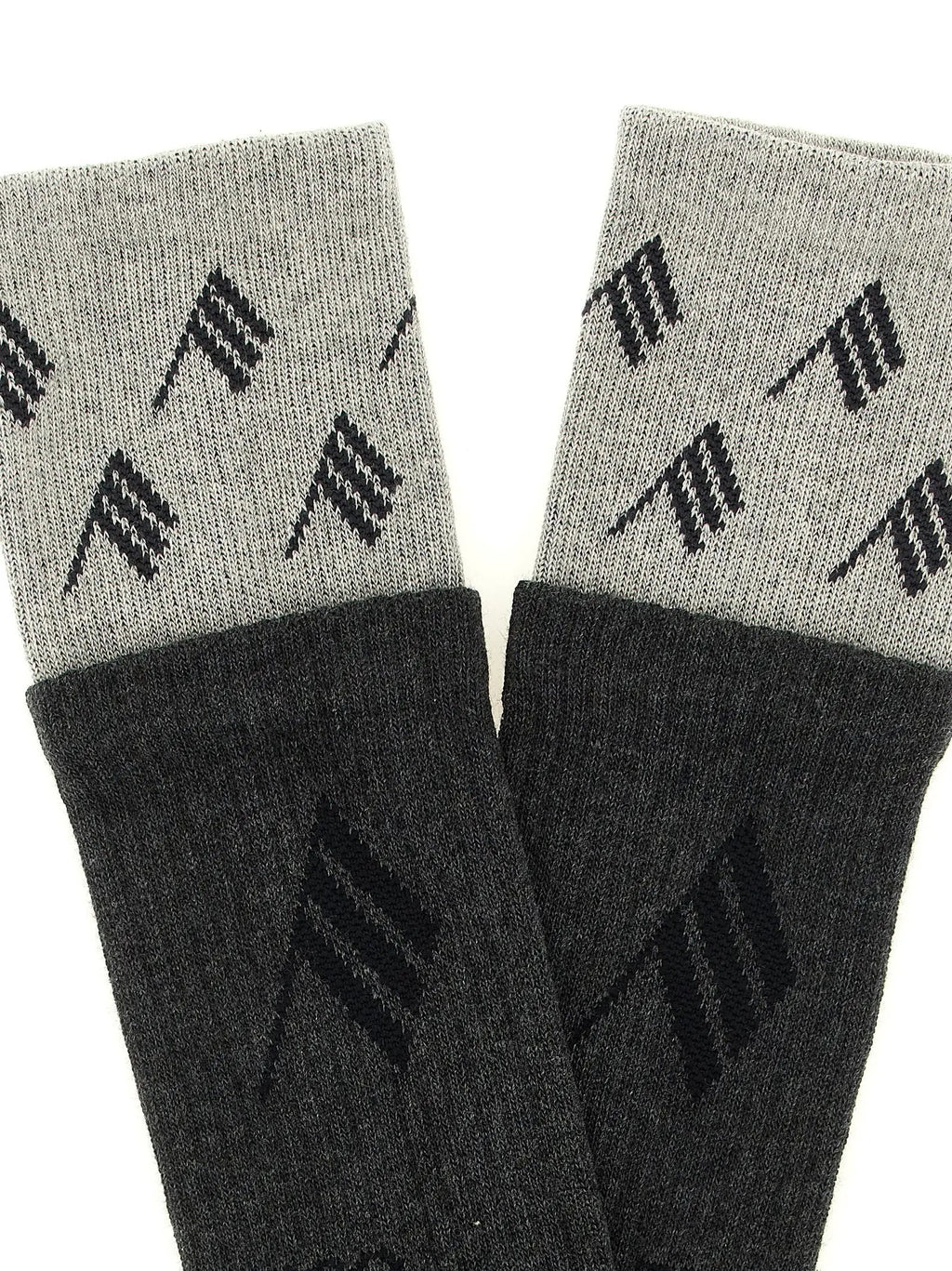 The Attico Gray Cotton Socks