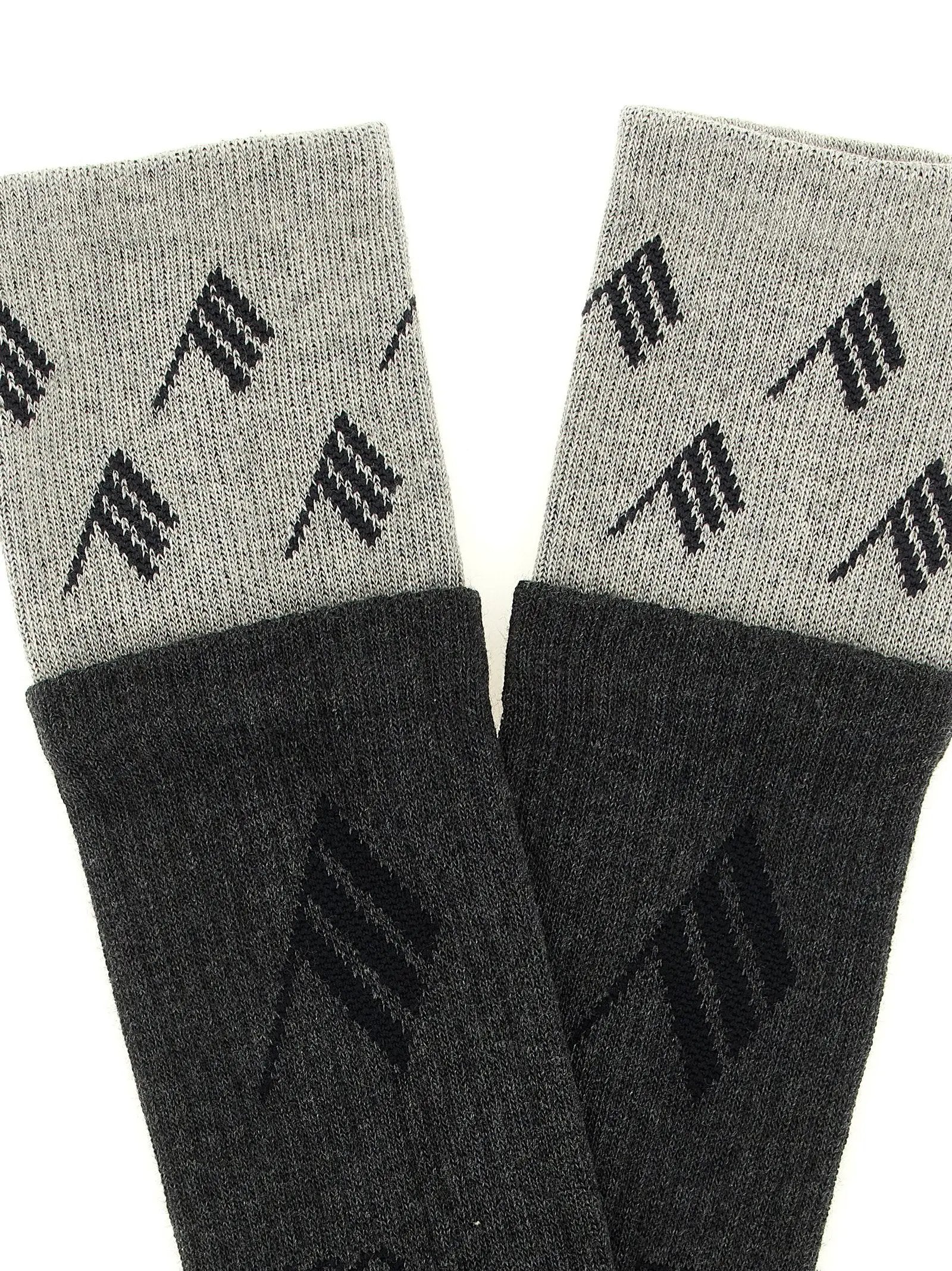 The Attico Gray Cotton Socks