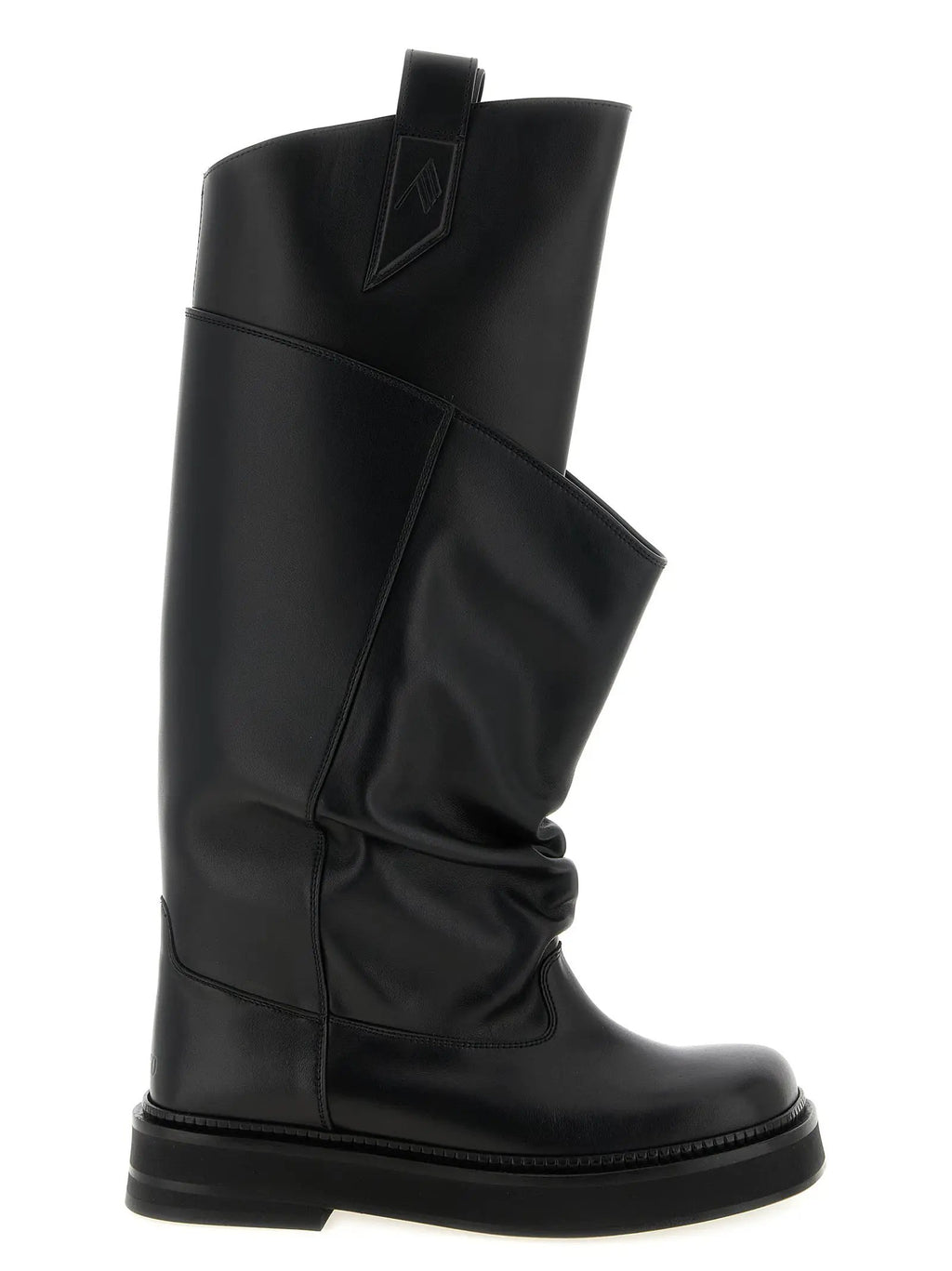 Bottes hautes The Attico en veau noir