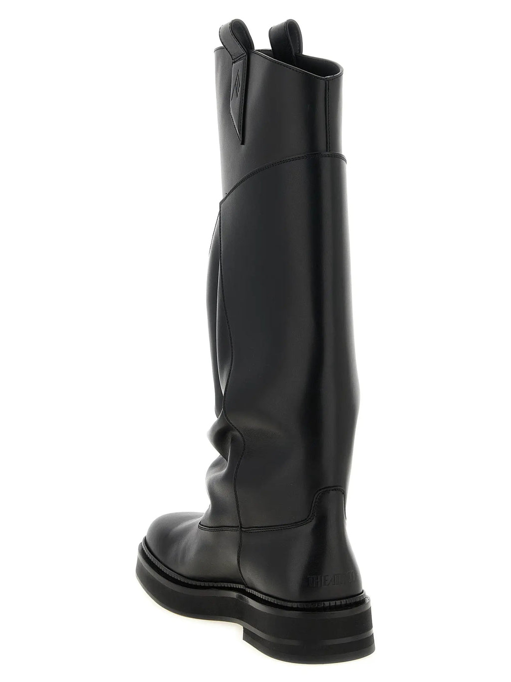 Bottes hautes The Attico en veau noir