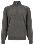 Brunello Cucinelli Gray Cashmere Cardigan